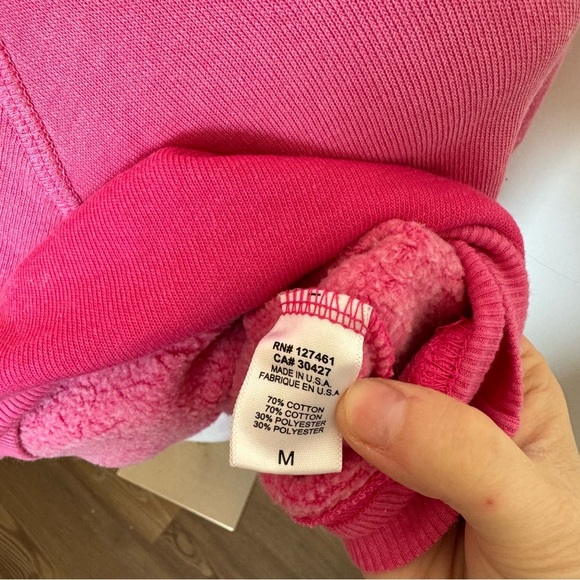 WILDFOX 90210 PINK CREWNECK MEDIUM - Picture 5 of 5